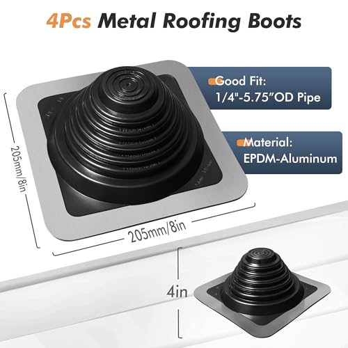 Metal Roof Vents Kit with Flashing - Image 2