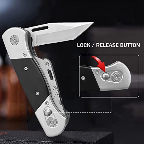 Folding Utility Knife with 10 Razor Blades - Image 5