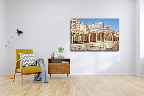 Framed Canvas Art: Modern Lumber Home Decor - Image 2