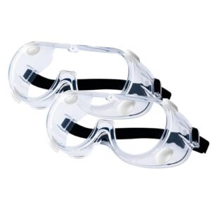 2-Pack Safety Goggles for Lab and Home
