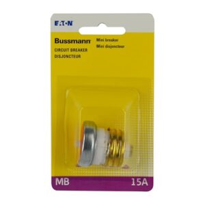 Bussmann 15 Amp Edison Base Plug Fuse