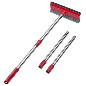 2-in-1 Window Squeegee with Extension Poles