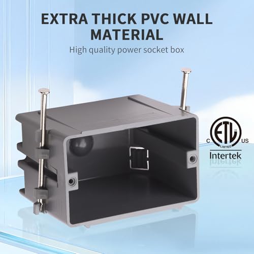 50 PK PVC Electrical Outlet Box, 18 Cu In - Image 3