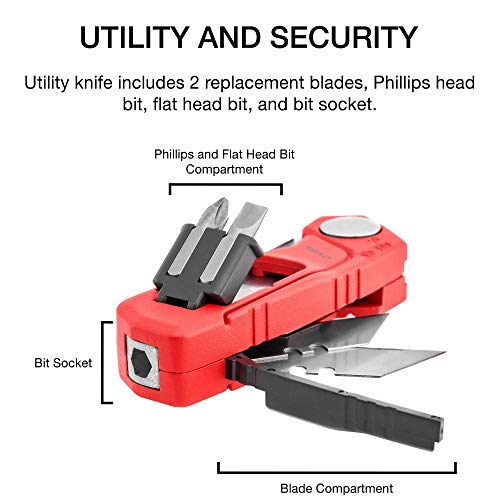 NEIKO 4-In-1 Folding Utility Knife & Cutter - Image 4