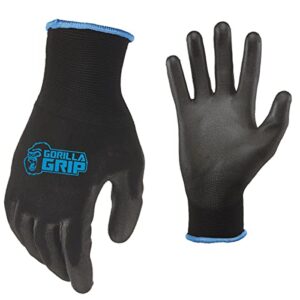 Gorilla Grip Work Gloves, Maximum Grip, Large