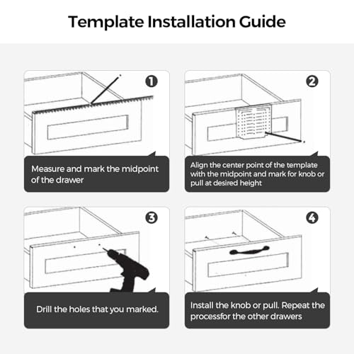 Cabinet Hardware Installation Template Kit - Image 3