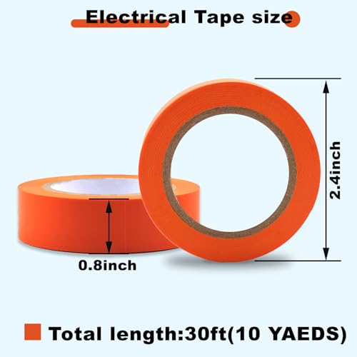 Romeda 9 Pack Coloured Electrical Tape - Image 2