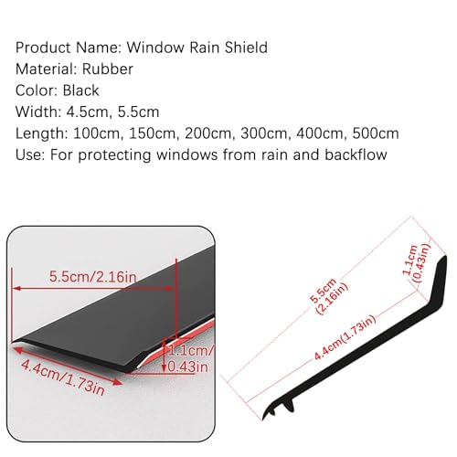 Self-Adhesive Door Rain Drip Guard 16.4ft - Image 2