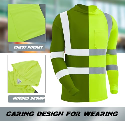 Amylove Reflective Safety T-Shirt with Hood - Image 4