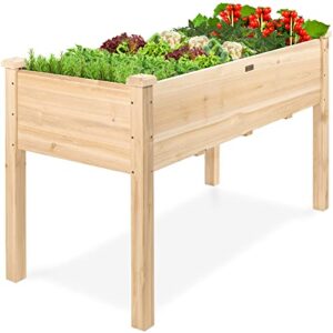 48x24 Elevated Wood Garden Bed with Liner