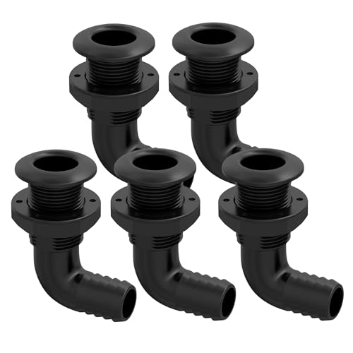 SEAFLO 5/8" 90° Angled Thru Hull Fitting