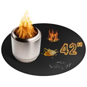 RYMTOX 42" Fire Pit Mat - Fireproof & Waterproof