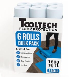Bulk 6 Pack Temporary Floor Protector 1800 sqft