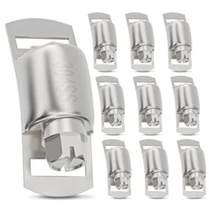 10-Pack Stainless Steel Adjustable Hose Clamps