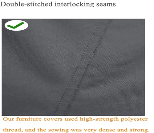 Heavy Duty Waterproof Round Patio Furniture Cover - Image 6