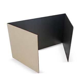 18"x48" Black Study Carrel - 12 Pack