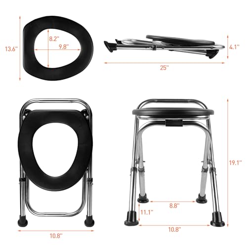 Adjustable Portable Toilet for Camping Outdoors - Image 2