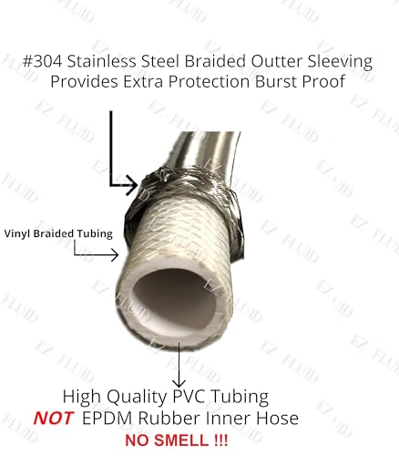 EZ-Fluid 30" Water Hose Connector Supply Line - Image 3