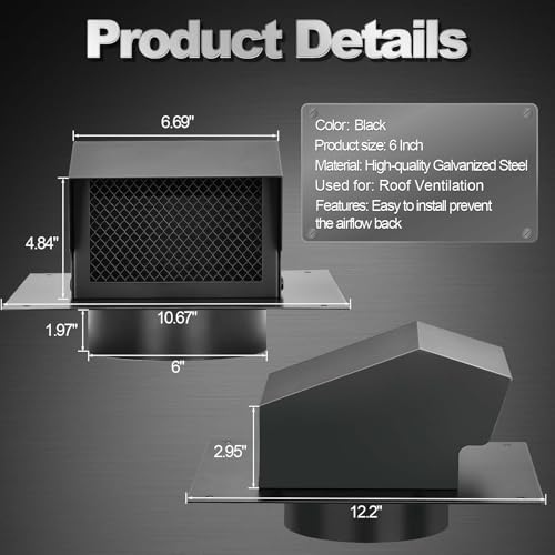 Trivd Frol 6 Inch Roof Vent Cap - Image 3
