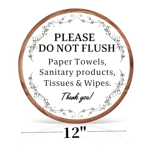 Vintage Warning Sign: No Paper Towels & Wipes - Image 3