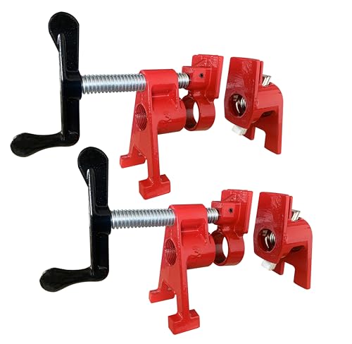 HimaPro 2-Pack H-Style Pipe Clamps Set