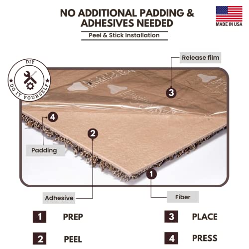 Smart Squares 8" Carpet Tiles - Peel and Stick - Image 3
