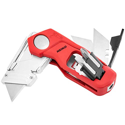 NEIKO 4-In-1 Folding Utility Knife & Cutter