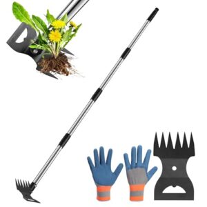 RONSUNG 2-in-1 Weed Puller Tool with Gloves