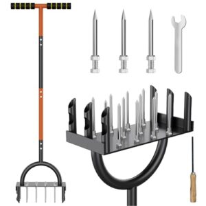 Hawcay 2-in-1 Manual Lawn Aerator Tool
