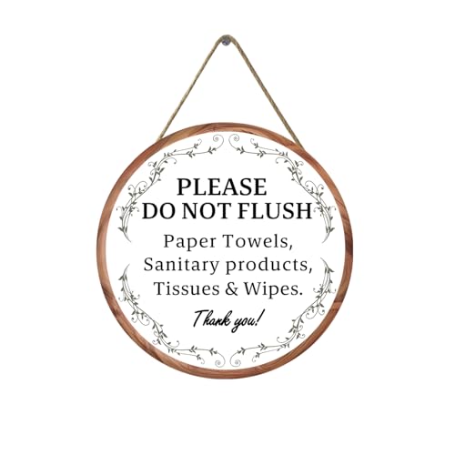 Vintage Warning Sign: No Paper Towels & Wipes