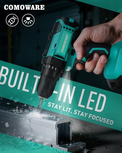 COMOWARE 20V Cordless Drill Set with Battery - Image 6