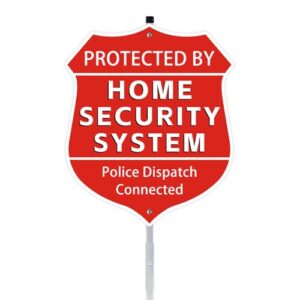 Home Security System Signs with Metal Stake