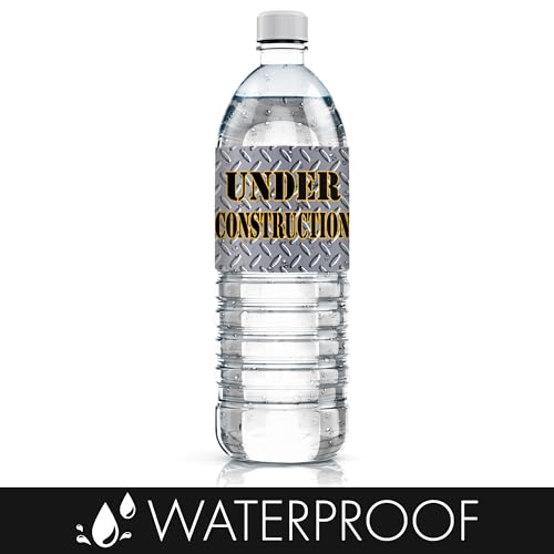 Construction Party Water Bottle Labels - 20 Count - Image 5