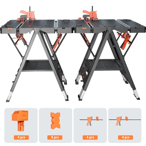 LARBANKE 2-in-1 Portable Folding Work Table - Image 3