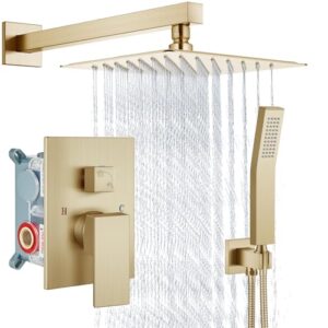 Aolemi 8" Shower Faucet Set, Rain System