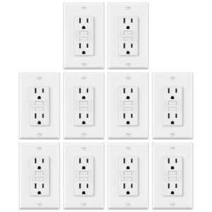 ELECTECK 10 Pack GFCI Outlets 15 Amp
