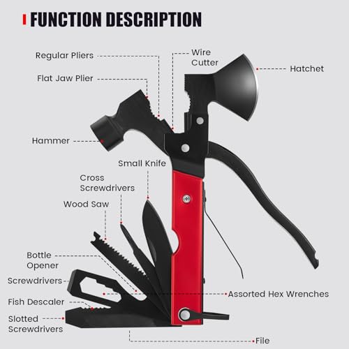 14-in-1 Multi Tool Hatchet for Camping - Image 4