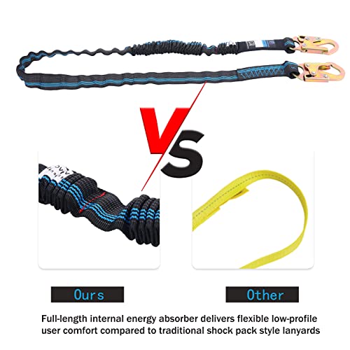 6FT Safety Harness Lanyard with Shock Absorber - Image 5