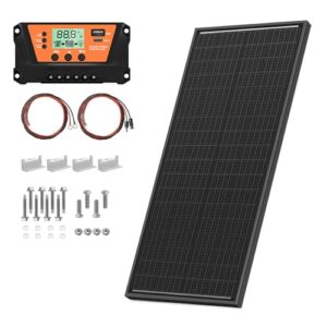 100W Monocrystalline Solar Panel Kit 12V