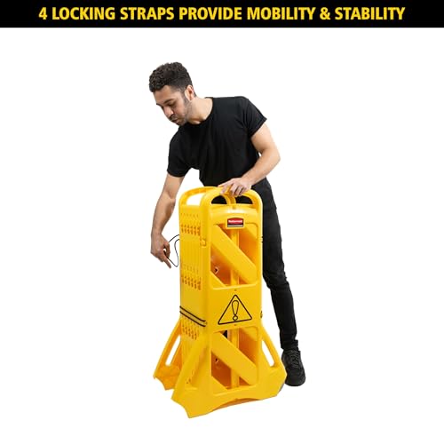 Mobile Plastic Safety Barrier 13 Feet Yellow - Image 4