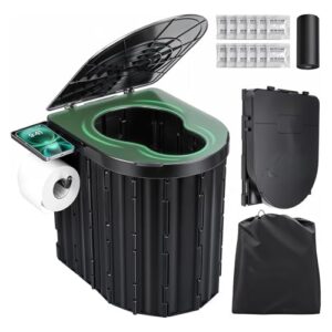 Sckee Portable Camping Toilet with Lid