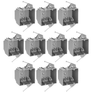 Maxxima 2 Gang PVC Junction Box, 10-Pack