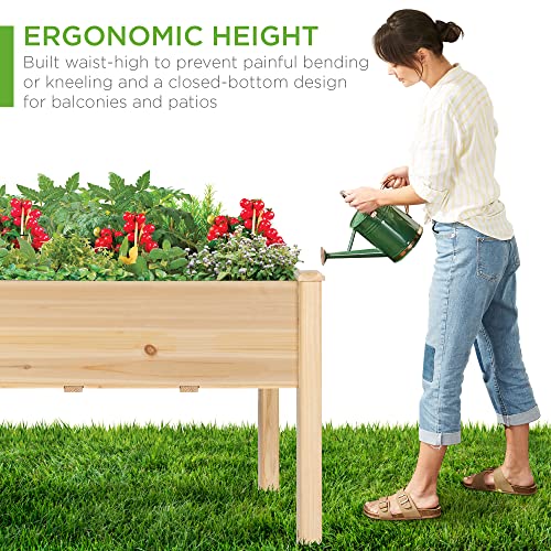 48x24 Elevated Wood Garden Bed with Liner - Image 6
