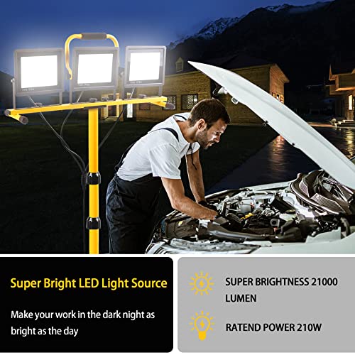 22000 Lumen 3 Head LED Work Light - Image 3