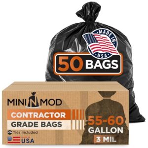 55 Gallon Heavy Duty Contractor Garbage Bags