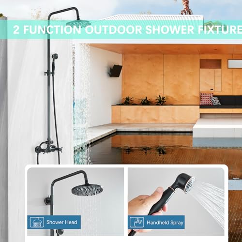 MOSSON Oil Rubbed Bronze Shower Faucet Set - Image 3