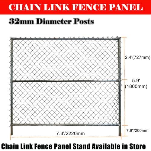 Nuwovwo 6ft x 7.2ft Temporary Chain Link Fence - Image 3