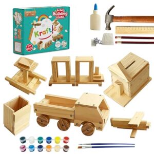 Kraftic Woodworking Kit for Kids and Adults