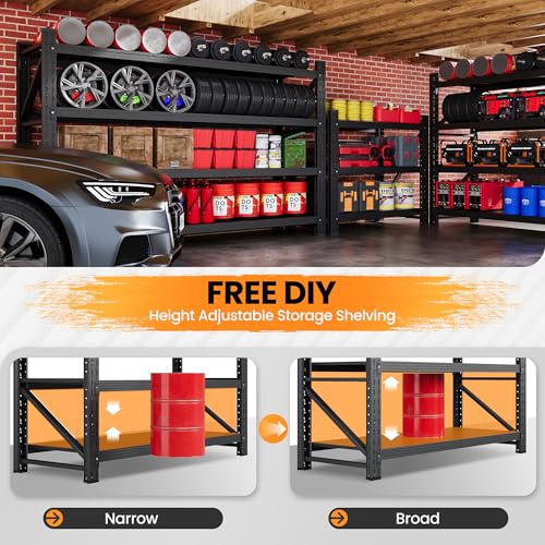 71" W Heavy Duty Garage Shelving Units - Image 4