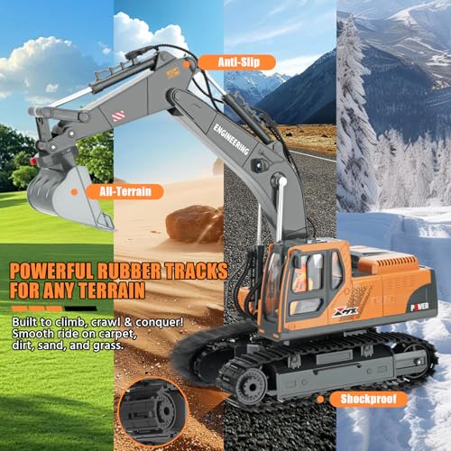 RC Excavator Toy 3-12 with 3-IN-1 Features - Image 4